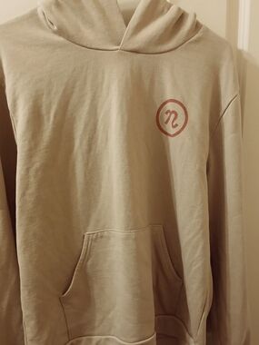 Bella + Canvas Beige Hoodie Size M